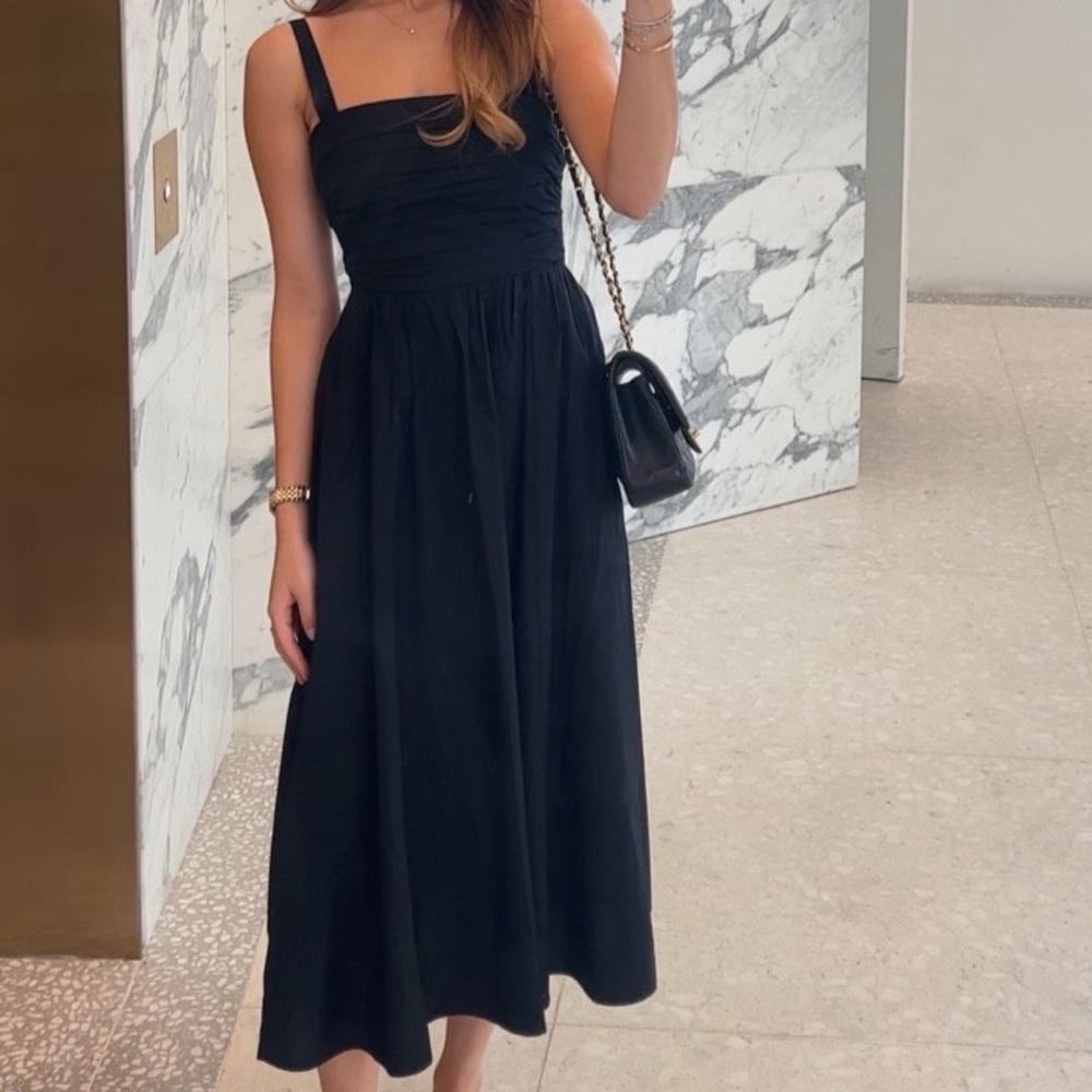 Abercrombie Emerson Poplin Black Women's Dress